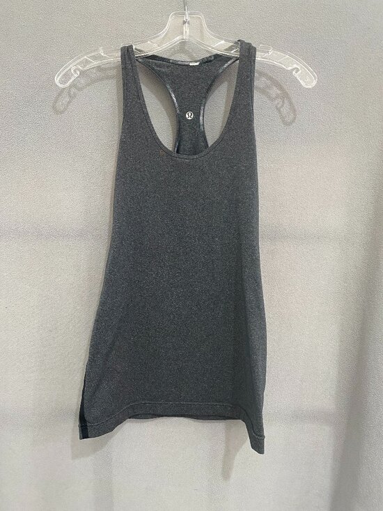 lululemon athletica Tops - Lululemon Gray Racerback Tank Top Athletic Yoga Workout Sleeveless Top
